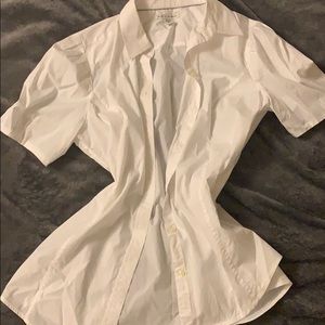 White Short Sleeve Blouse